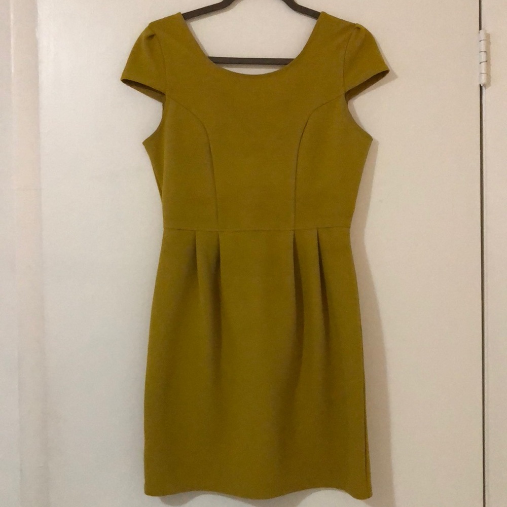 Mustard mini dress